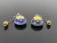 Set of six Soviet Russian silver gilt