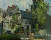 Дом в Ля-Бурбуле акрил,холст