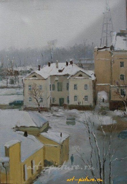 Уголок Смоленска. Холст, масло. 80 х 50 см