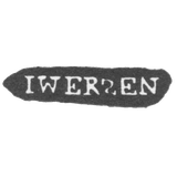Клеймо мастера Иверсен Антон Кристиан - Ленинград - инициалы "IWERSEN"