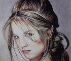 купить Девушка Акварель, бумага 