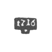 Годовое клеймо Москвы - 1716 г.